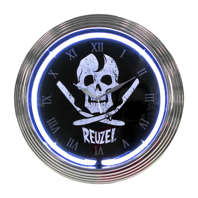 Reuzel Jolly Roger neonklocka vägg 38 cm
