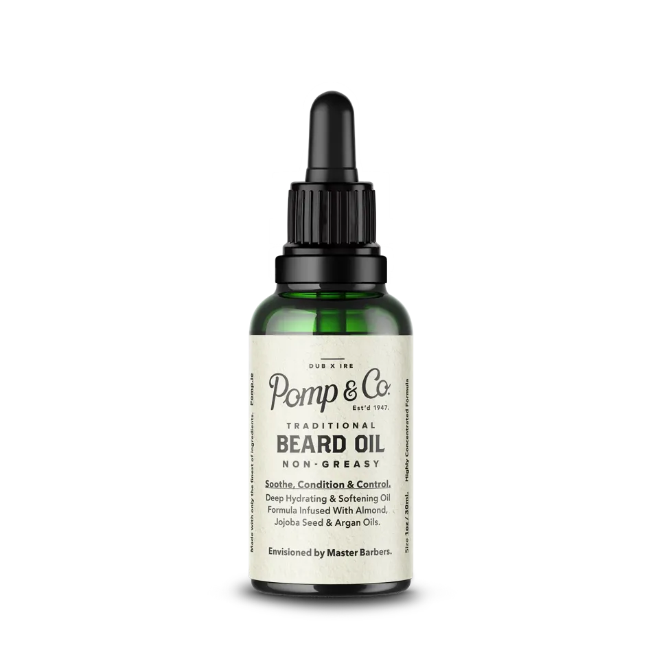 Pomp & Co skäggolja lime svartpeppar 30 ml