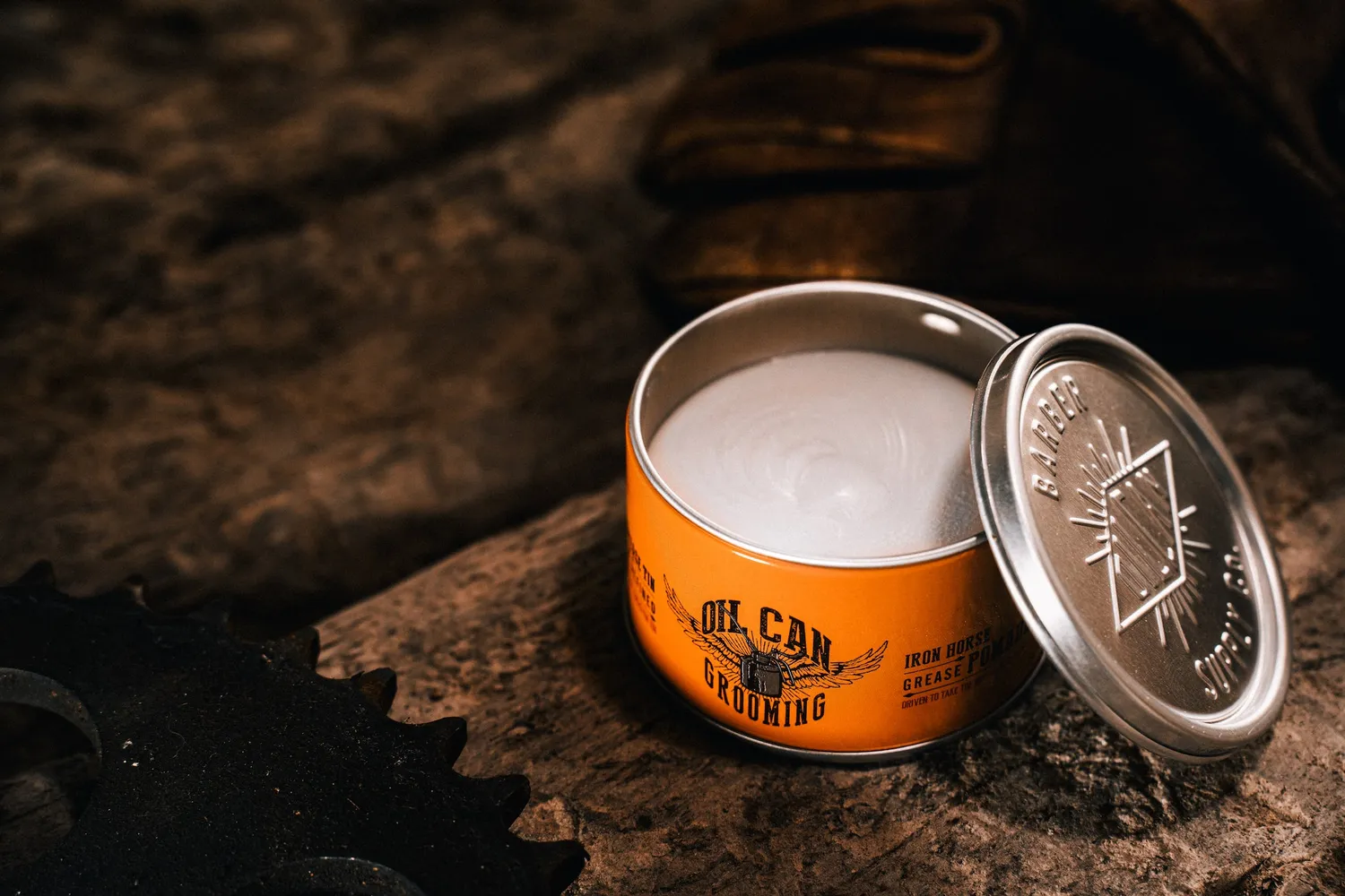 Oil Can Grooming Iron Horse grease pomada 100 ml blank