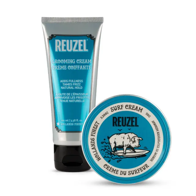 Reuzel Surf + Grooming hårkräm set beachlook