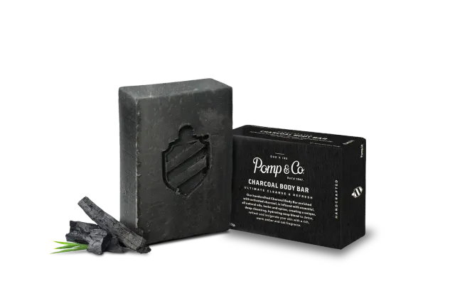 Pomp & Co Charcoal kroppstvål 110 g citrus
