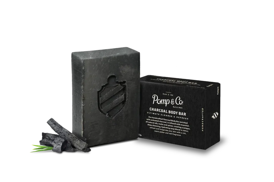Pomp & Co Charcoal kroppstvål 110 g citrus