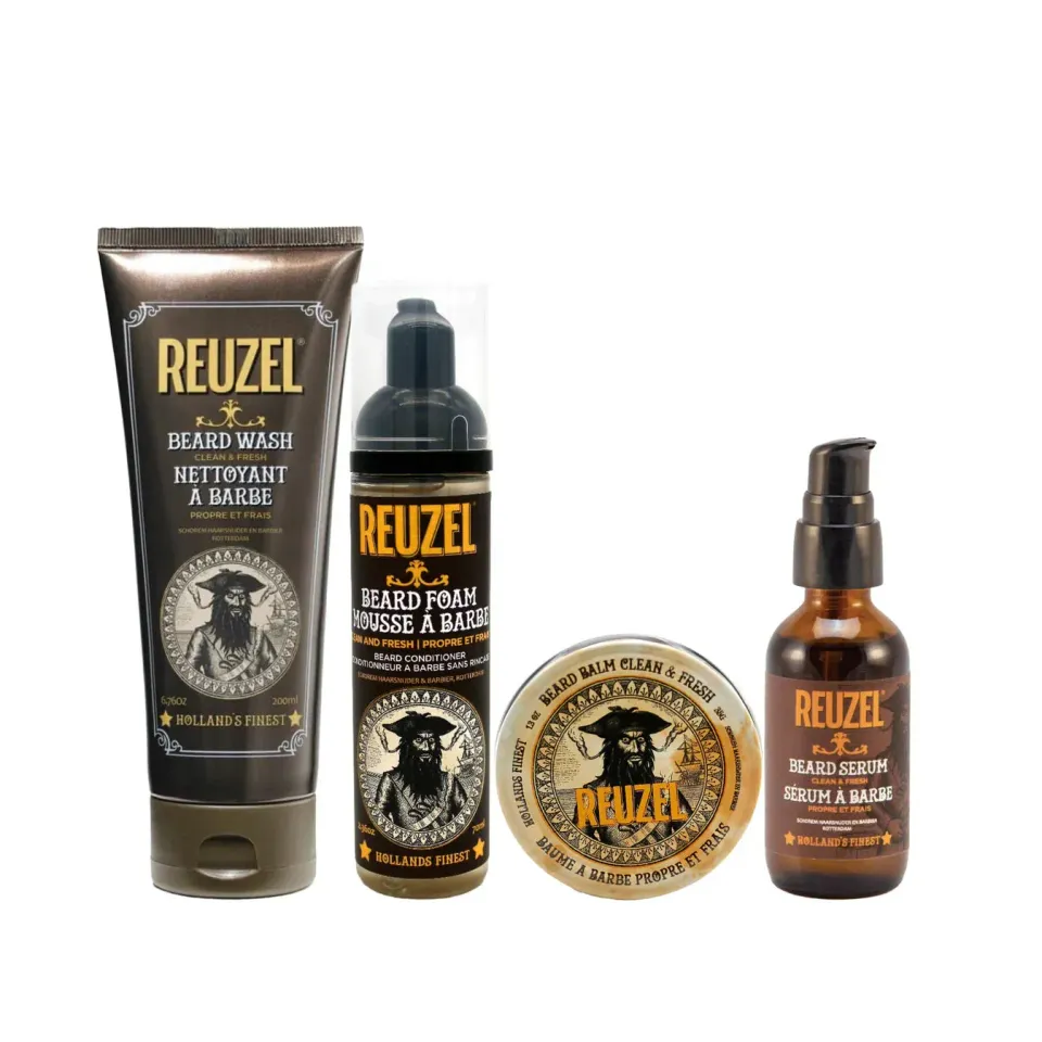 Reuzel Ultimate Beard Care skäggkit 4-delar wash serum