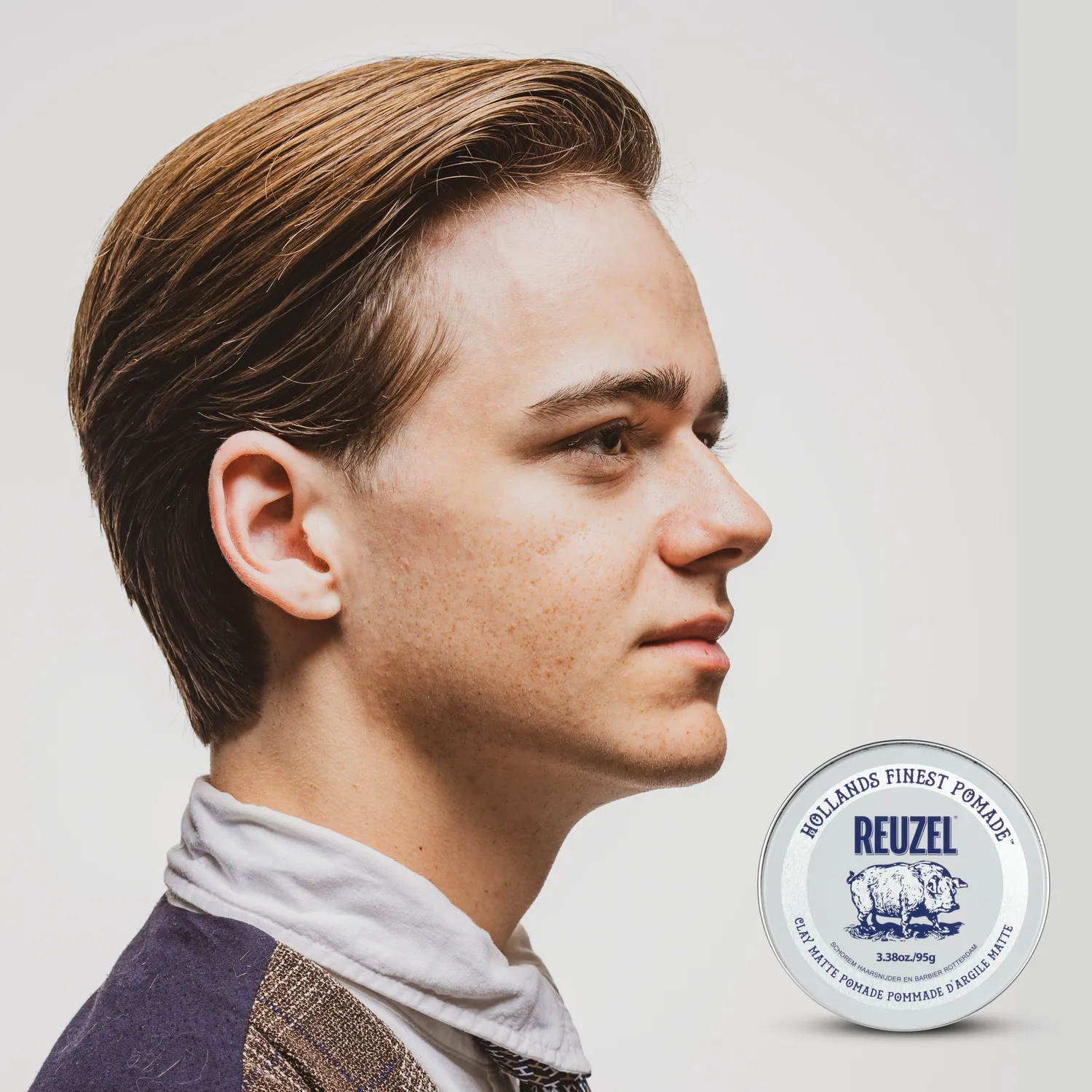 Reuzel Clay Matte pomada 95g matt stadga 3