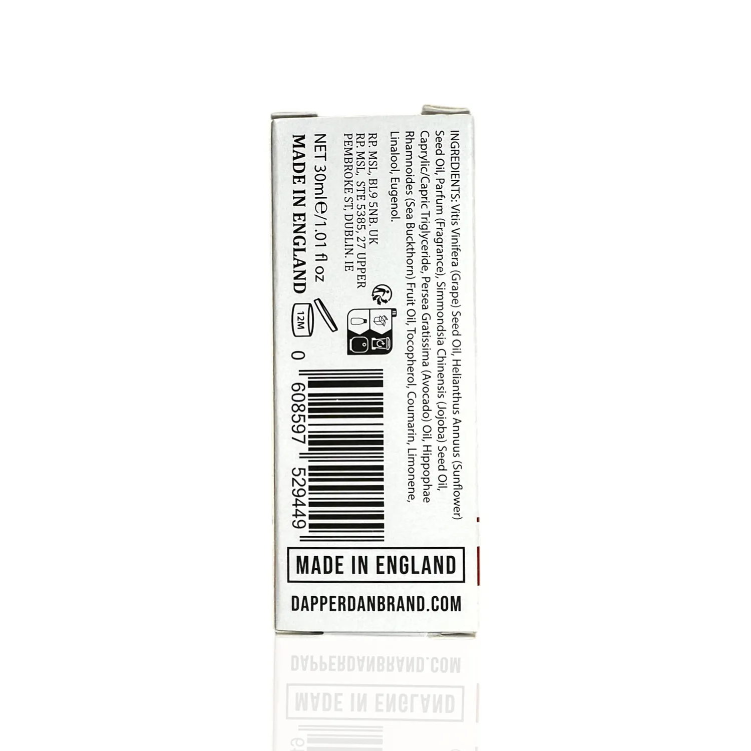 Dapper Dan Beard Oil skäggolja 30 ml doft vanilj