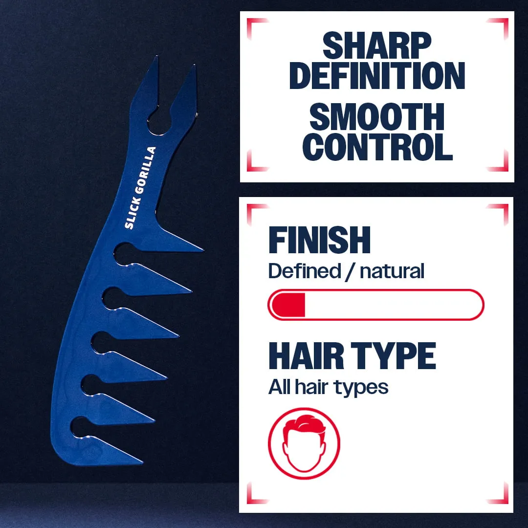 Slick Gorilla Texture Comb texturkam blå