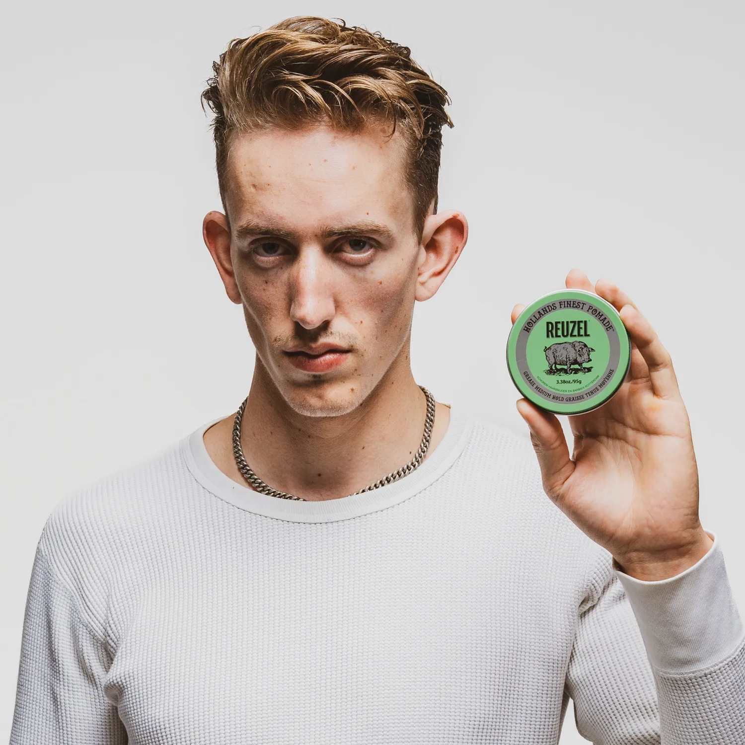 Reuzel Green pomada 95g medium stadga halvblank