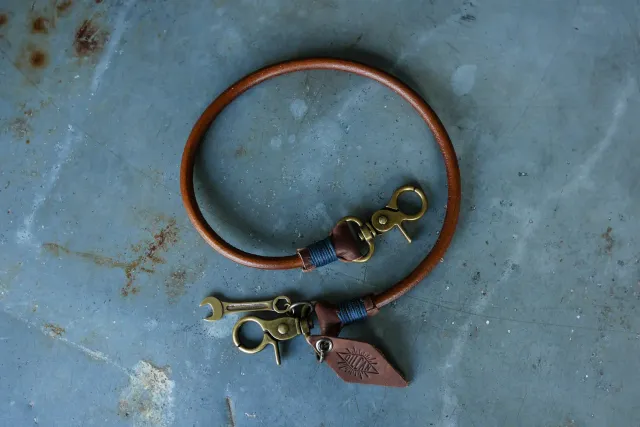Oil Can x Duke & Sons Key Tether nyckelband läder