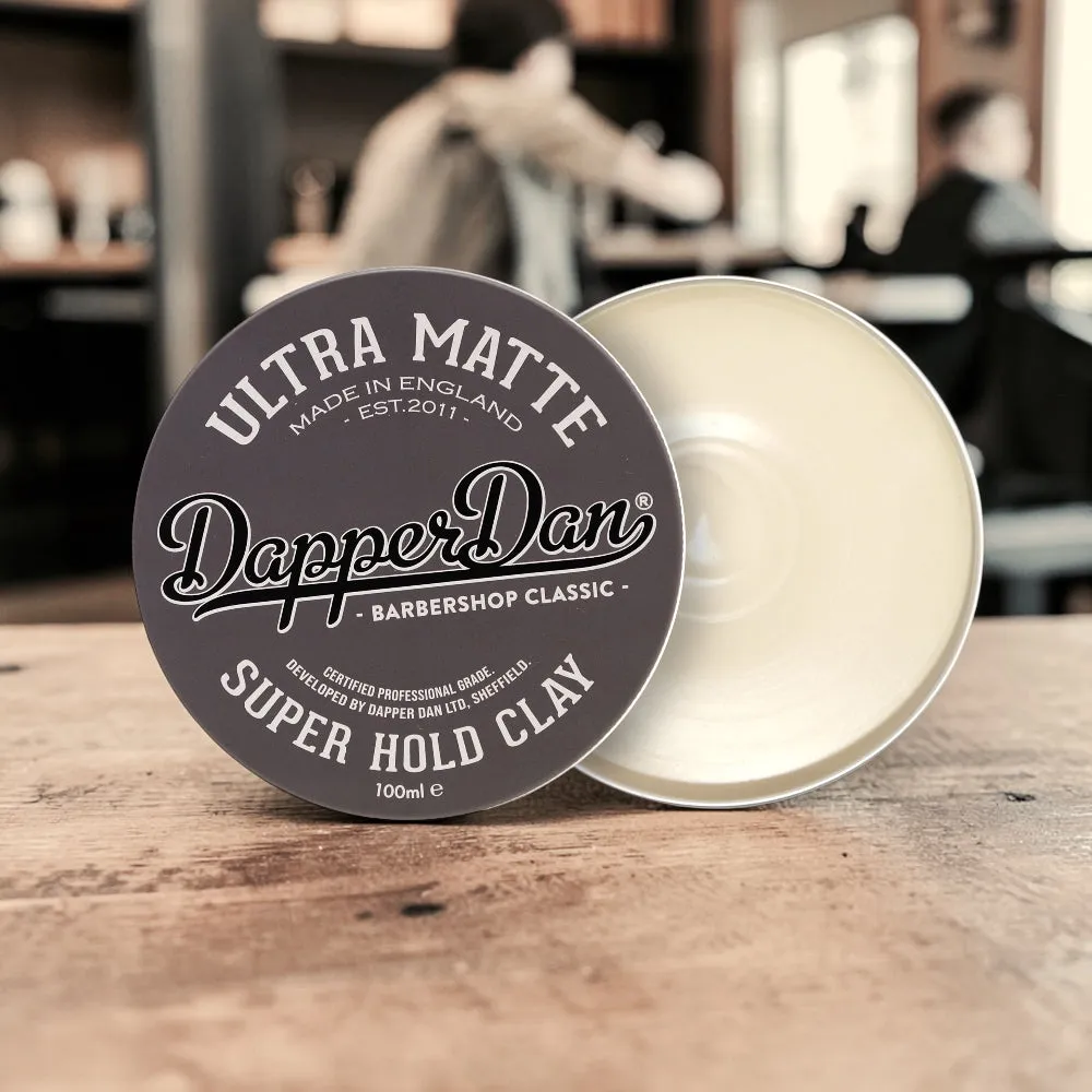 Dapper Dan Ultra Matte Clay hårlera 100 ml extremt matt