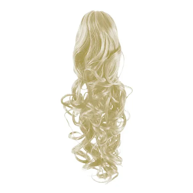 Cold Fusion hästsvans lockig #60 ljusblond 60cm