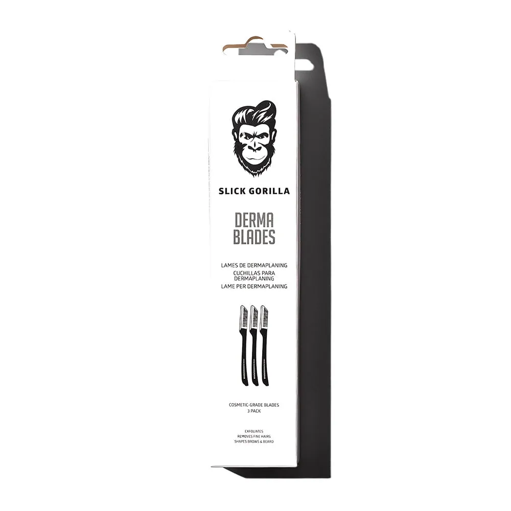 Slick Gorilla Derma Blades rakblad 3-pack ansikte