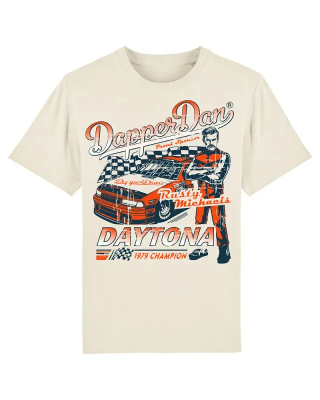 Dapper Dan Retro Daytona t-shirt ekologisk bomull Large