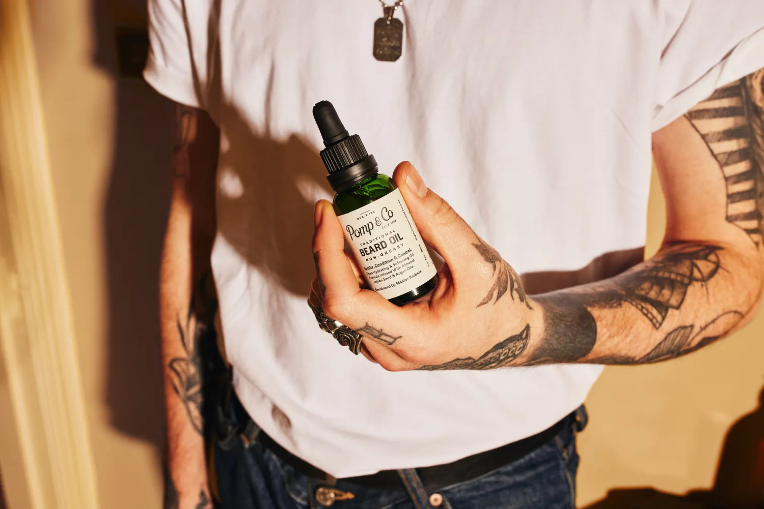 Pomp & Co skäggolja lime svartpeppar 30 ml