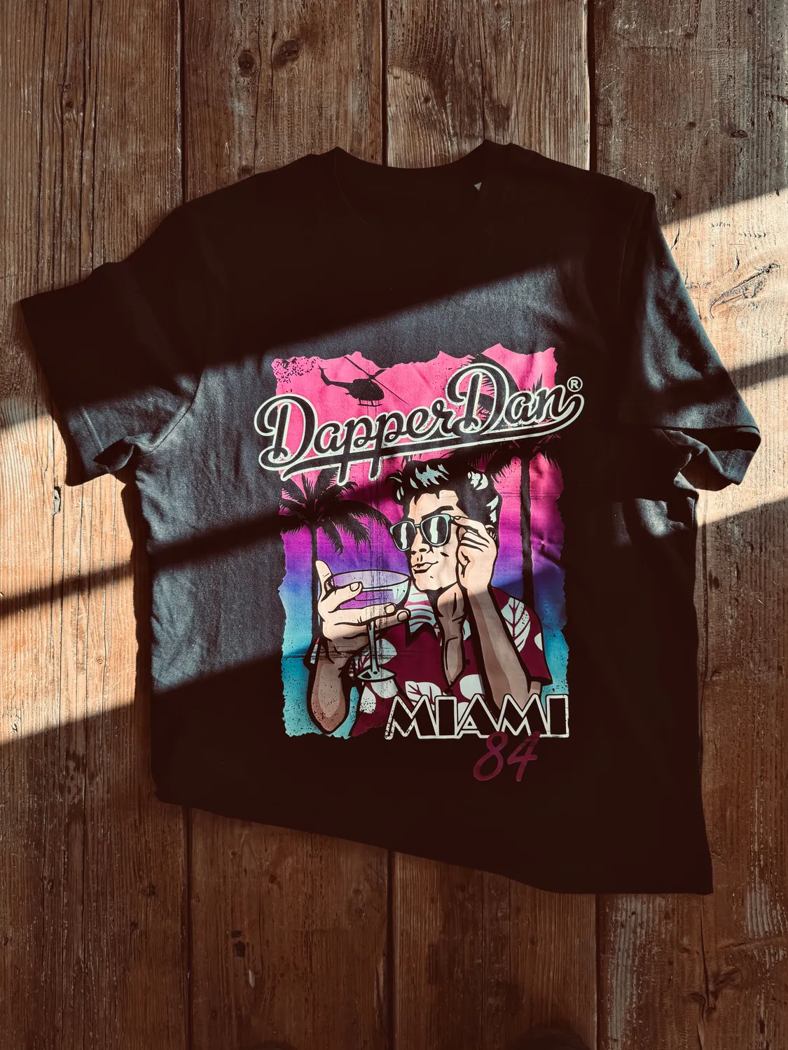 Dapper Dan Retro Tee Miami 84 t-shirt bomull