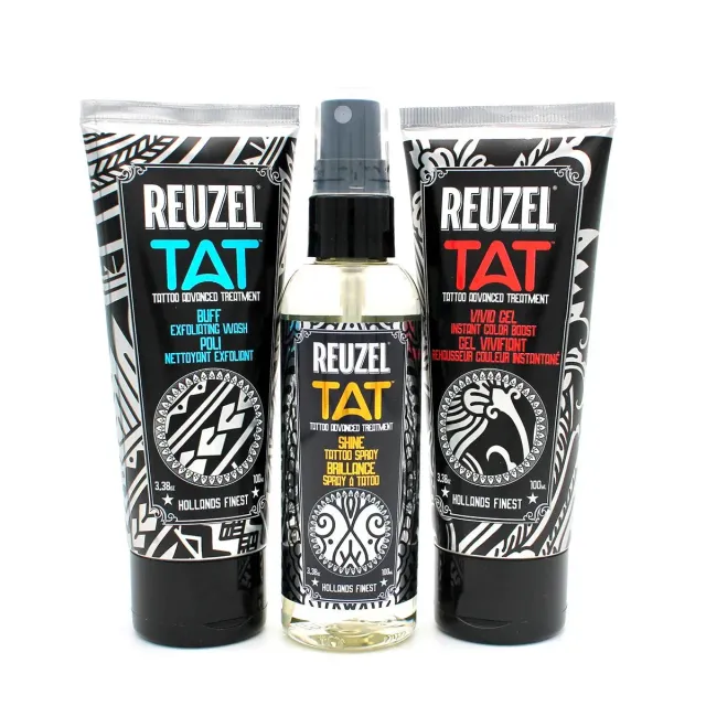 Reuzel TAT Trio tatueringsset wash gel spray