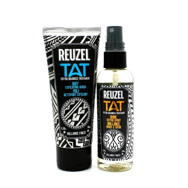Reuzel TAT Duo Buff tatueringskit exfolierande