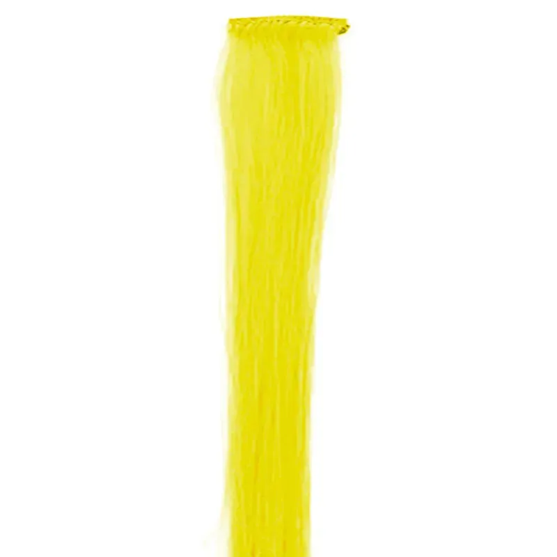 Cold Fusion Crazy Color slinga gul 50 cm syntet clip on