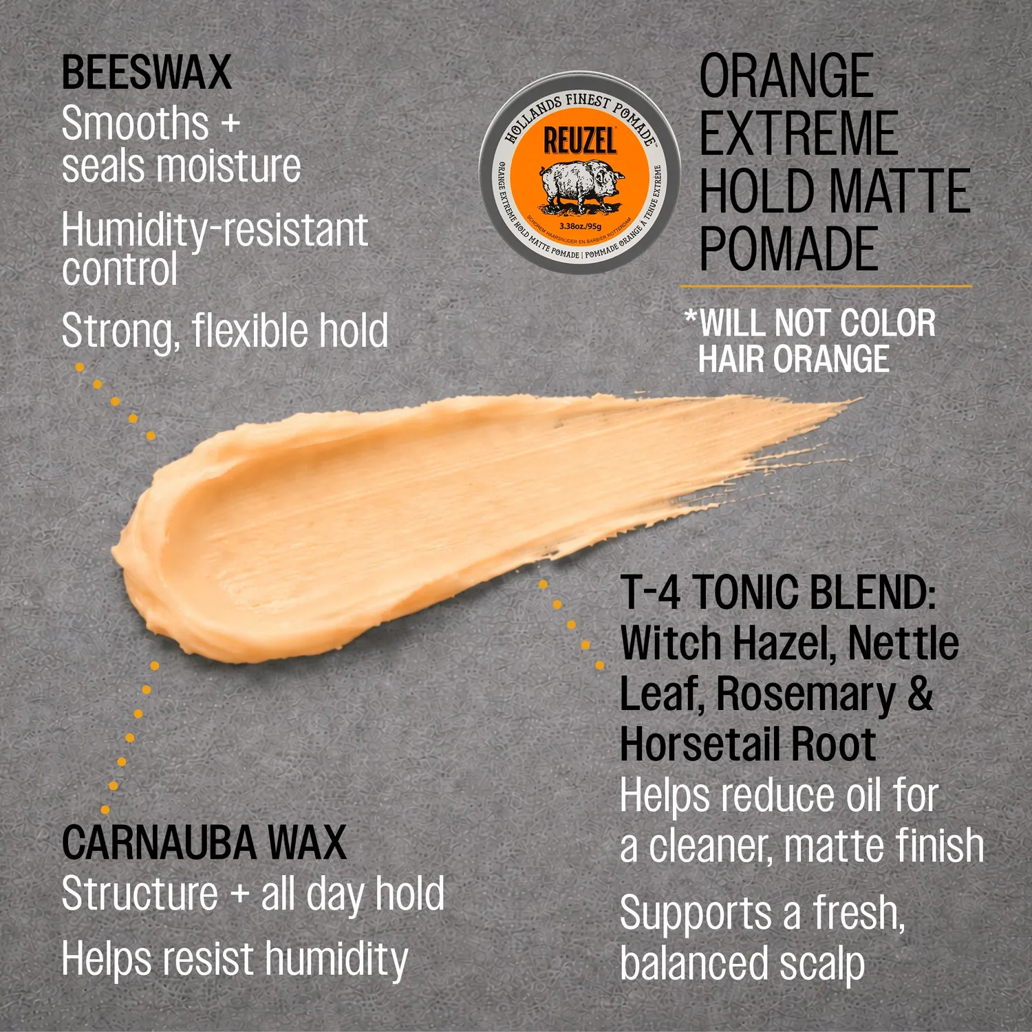 Reuzel Orange Extreme Hold pomada 95g matt