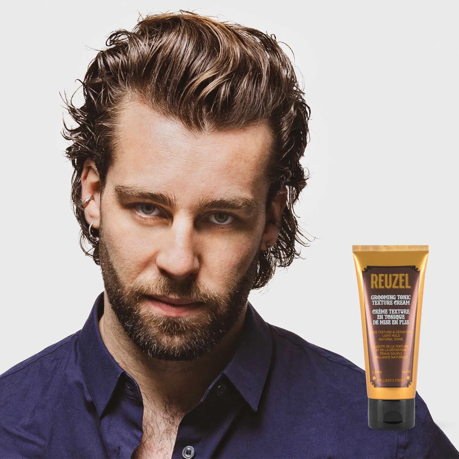 Reuzel Grooming Tonic texturkräm 100ml stadga 4 matt