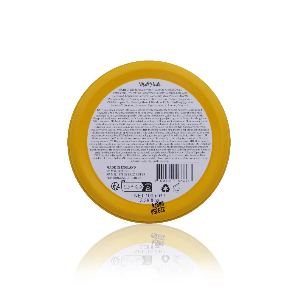 Dapper Dan Matt Paste hårvax 100ml vintage