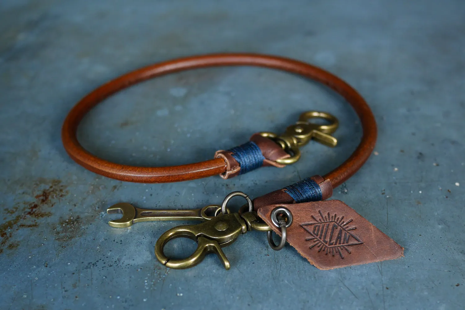 Oil Can x Duke & Sons Key Tether nyckelband läder
