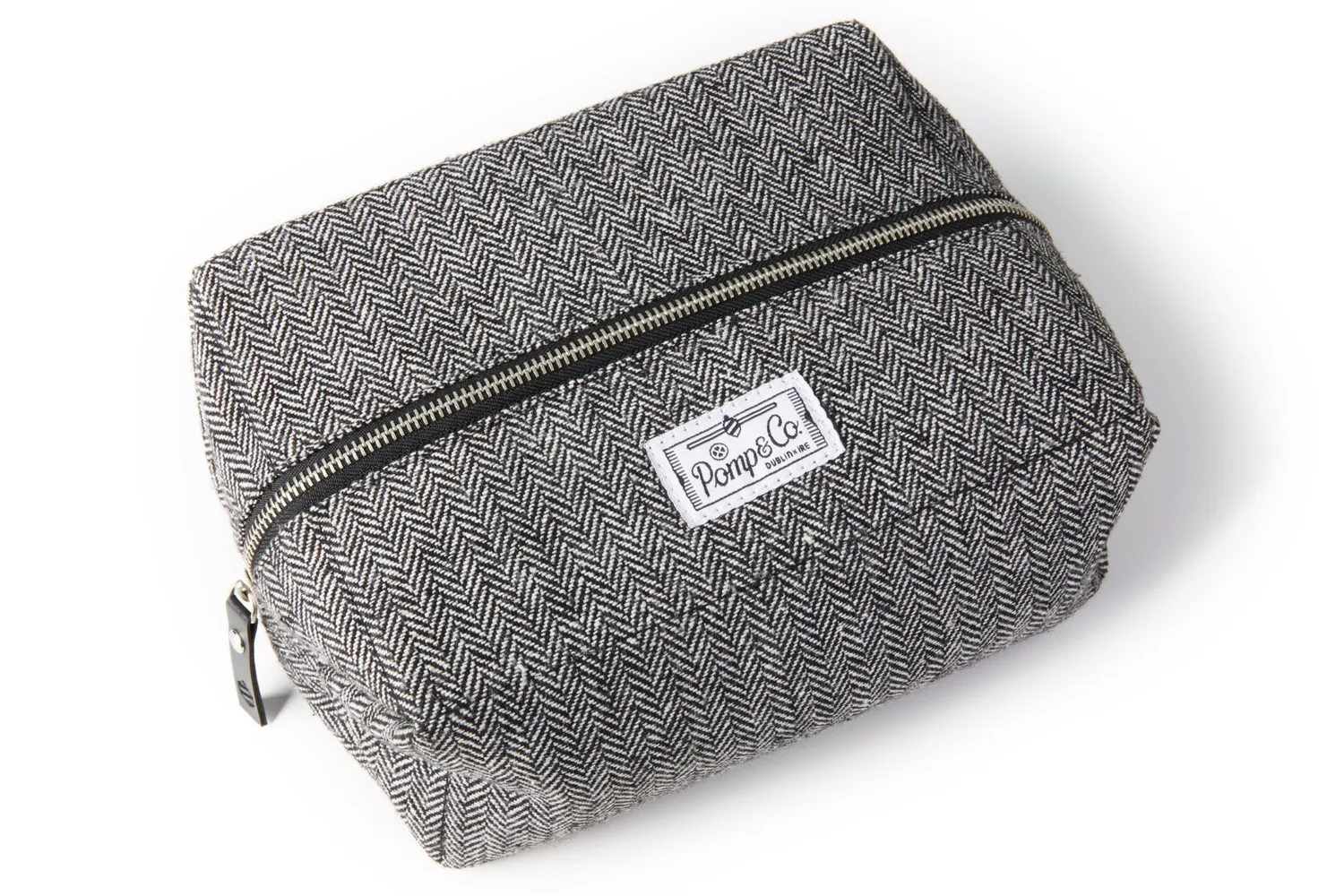 Pomp & Co Dopp Kit necessär tweed fiskben