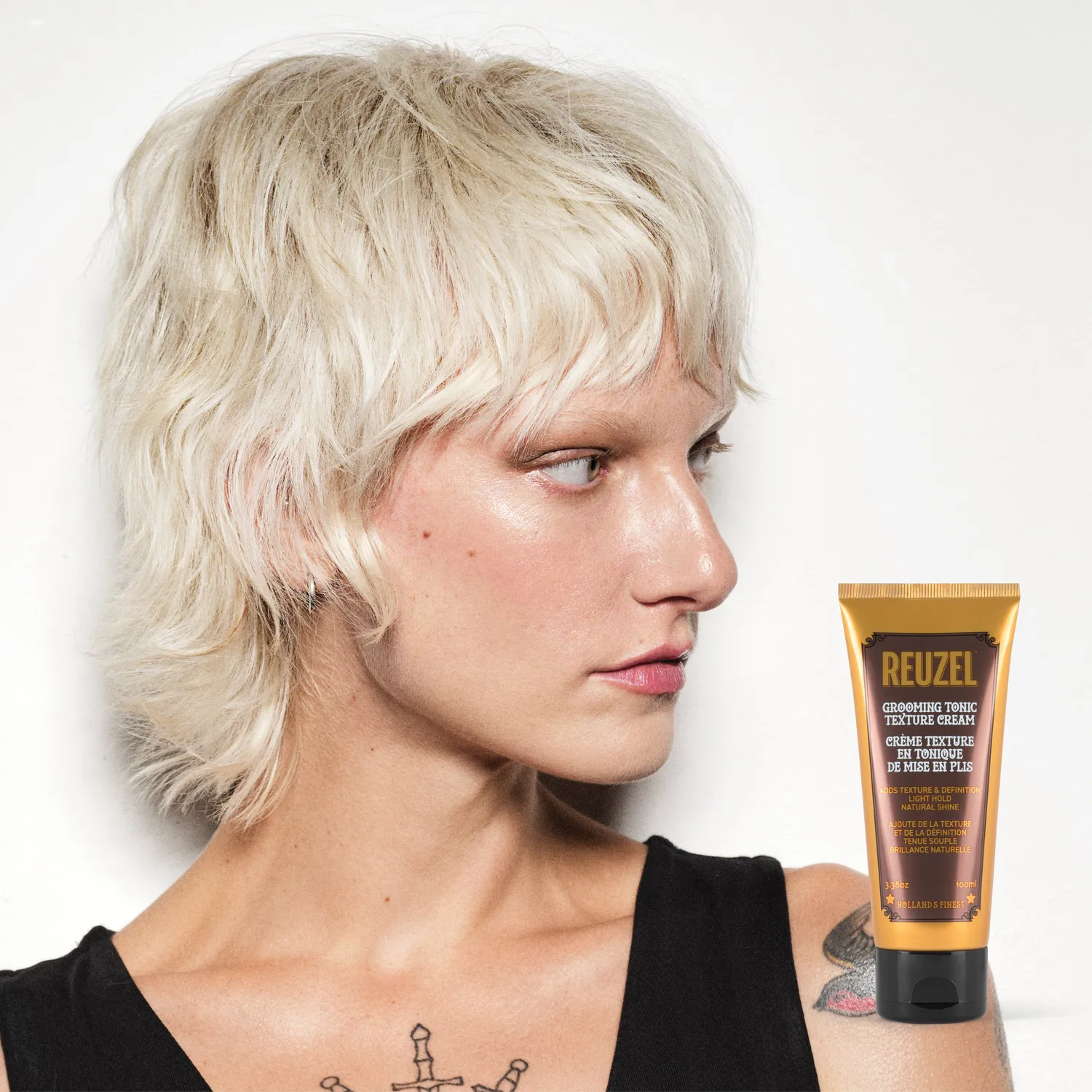 Reuzel Grooming Tonic texturkräm 100ml stadga 4 matt