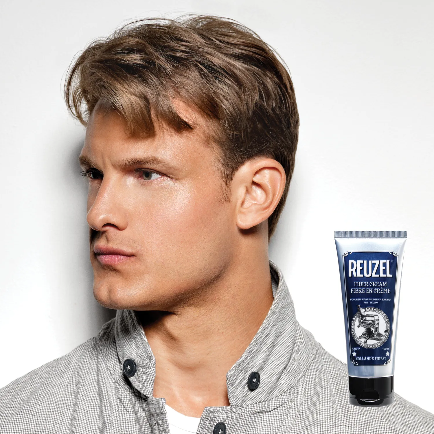 Reuzel Fiber Cream hårkräm 100 ml matt stadga 4