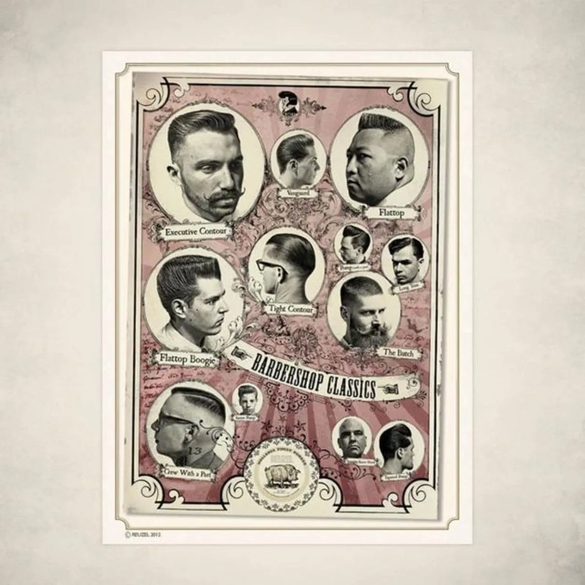 Reuzel Barbershop Classics affischset 50x70 cm 2-pack
