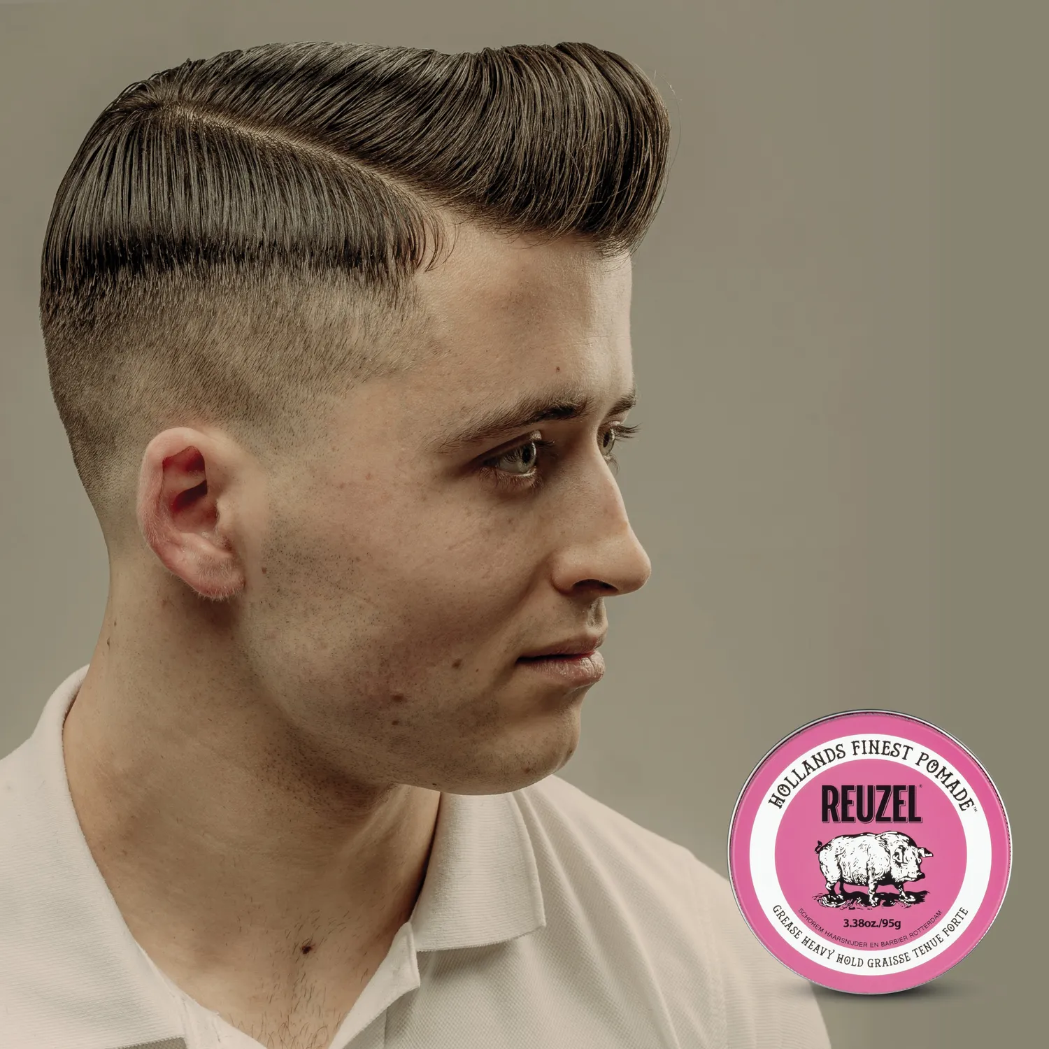 Reuzel Pink Pomade Grease hårpomada 95 g blank