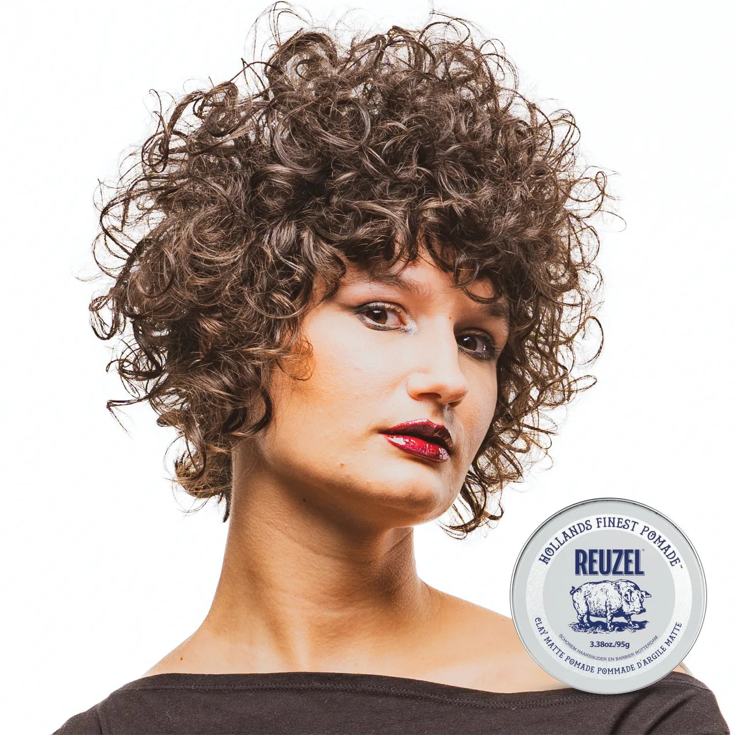 Reuzel Clay Matte pomada 95g matt stadga 3