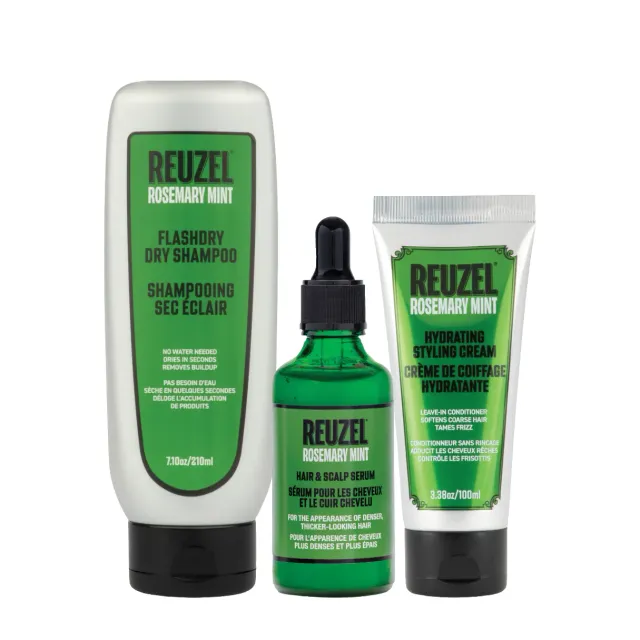 Reuzel Rosemary Mint hårvårdsset 3-pack sval