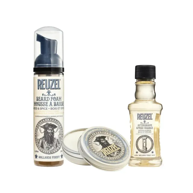 Reuzel Original Scent skäggkit foam balm aftershave