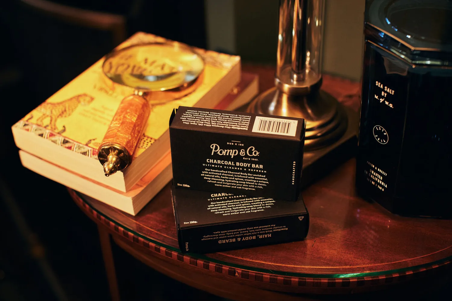 Pomp & Co Charcoal kroppstvål 110 g citrus